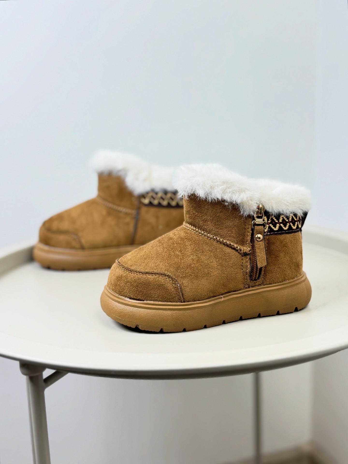 Ботинки детские зимние 1670 р. 29 Бежевый (30584178)