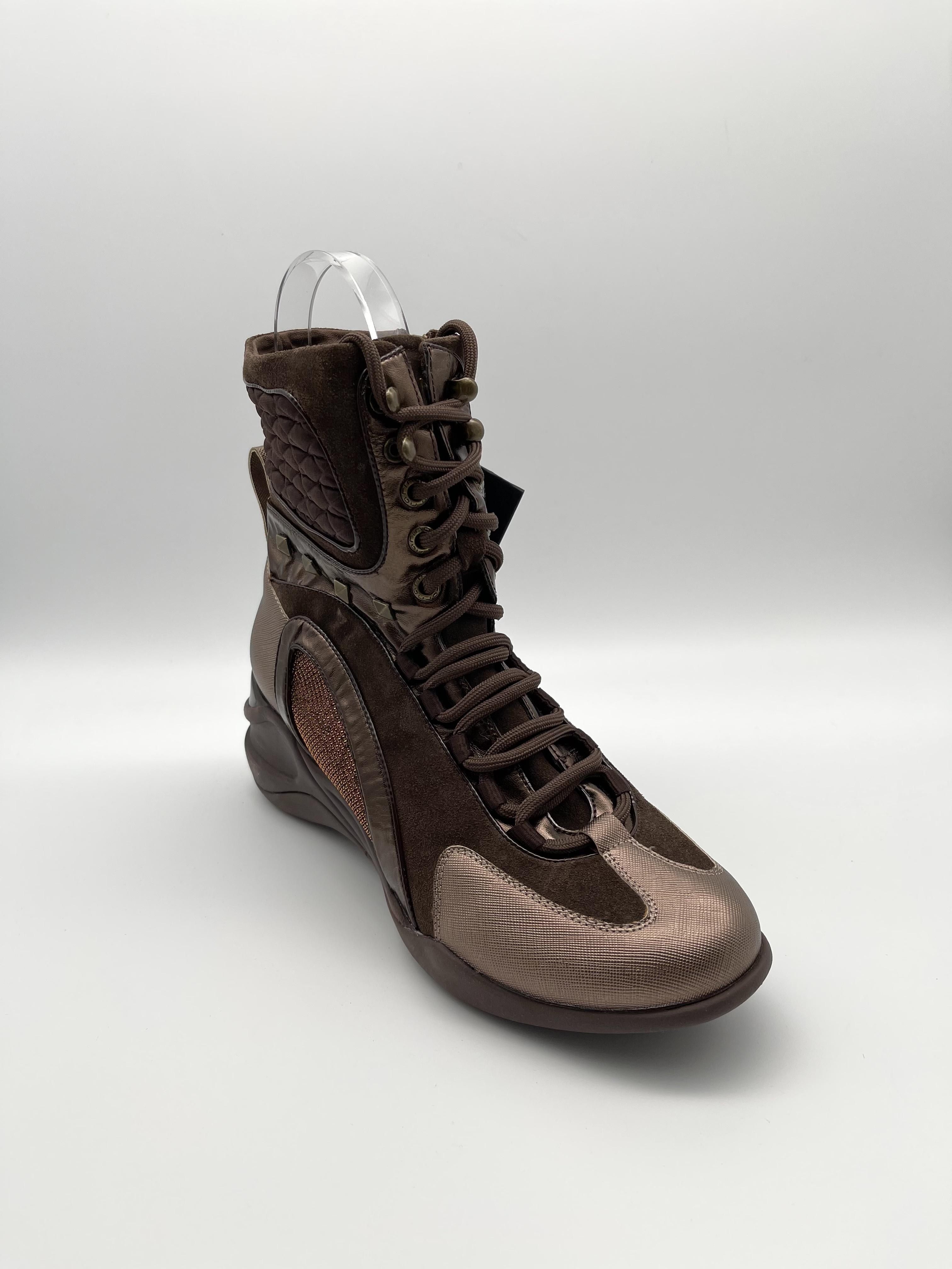 Женские ботинки Fornarina искусственная кожа р. 37 Коричневый (F109)