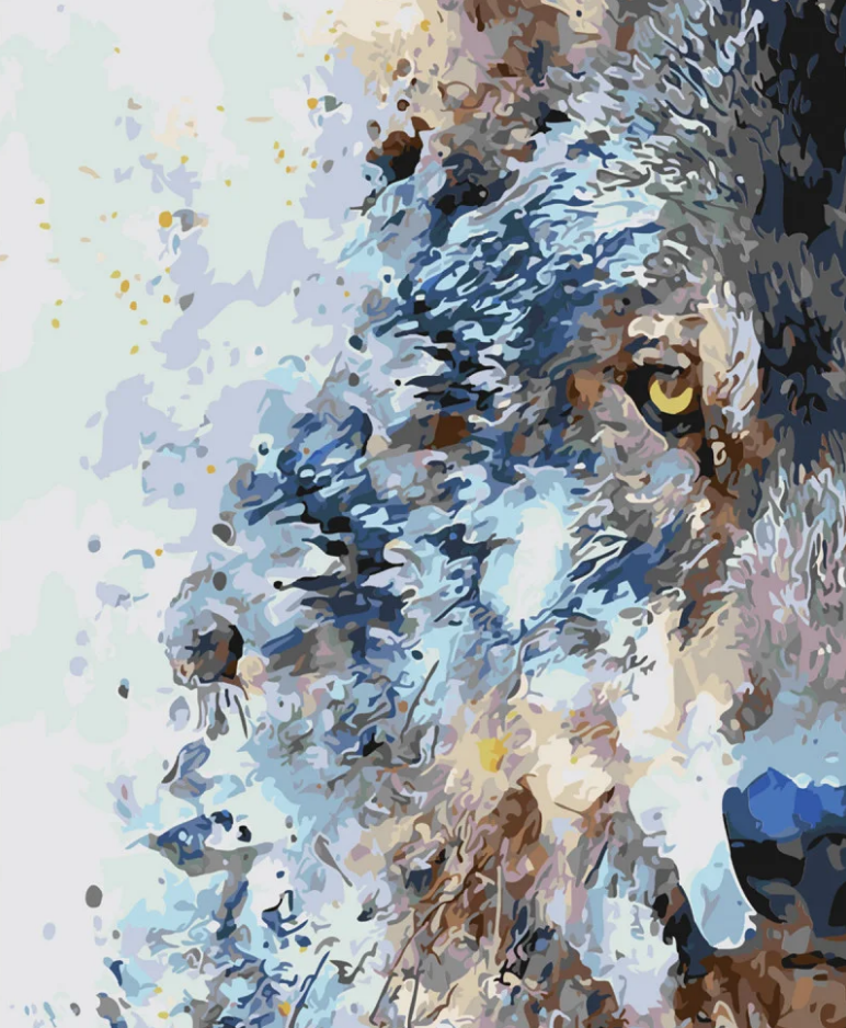 Картина по номерам Strateg Взгляд предводителя 40x50 см (SY6063)