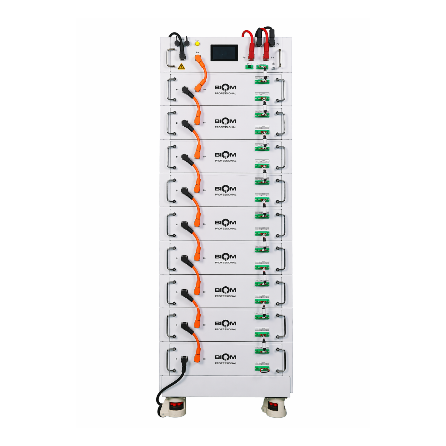 Система накопления энергии Biom Professional BIOM-HV1-09 46,08 кВт·ч 51,2V LiFePO4 9 батарей с BMS и платформой White (34064346) Система накопления энергии Biom Professional BIOM-HV1-09 46,08 кВт·ч 51,2V LiFePO4 9 батарей с BMS и платформой White (34064346)