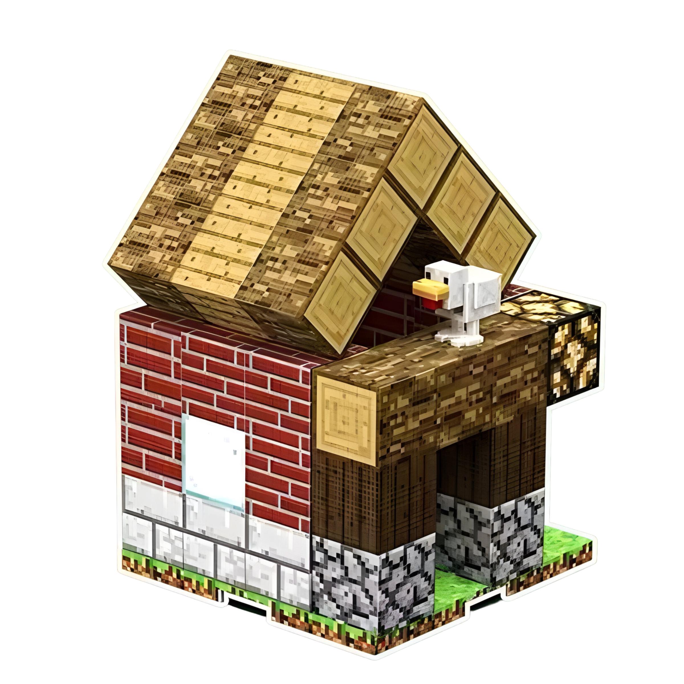 Конструктор дитячий магнітний Minecraft Сільський будиночок 49 дет. (T9906) - фото 2 Конструктор дитячий магнітний Minecraft Сільський будиночок 49 дет. (T9906) - фото 2