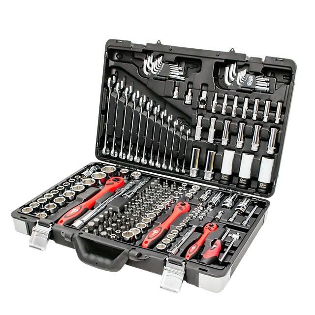 Набір інструментів професійний Intertool 1/4" 3/8" 1/2" 176 пр.