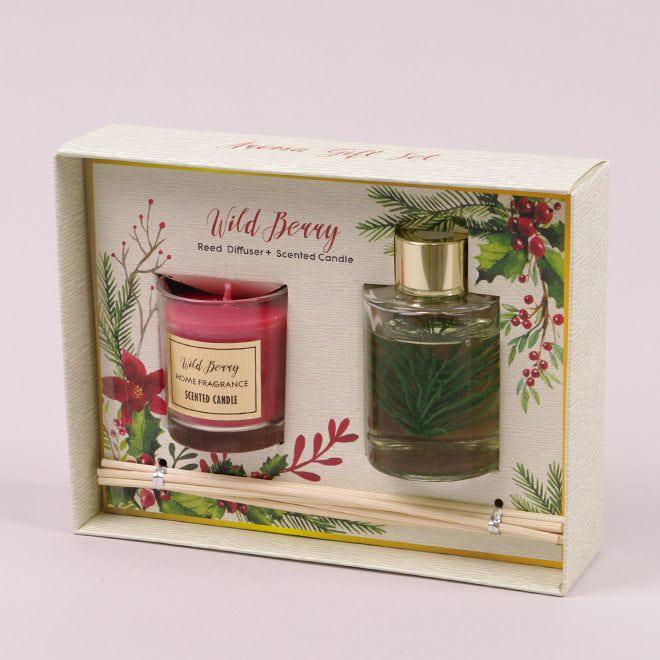 Комплект ароматический Flora Wild Berry со свечкой 60 мл (24720)