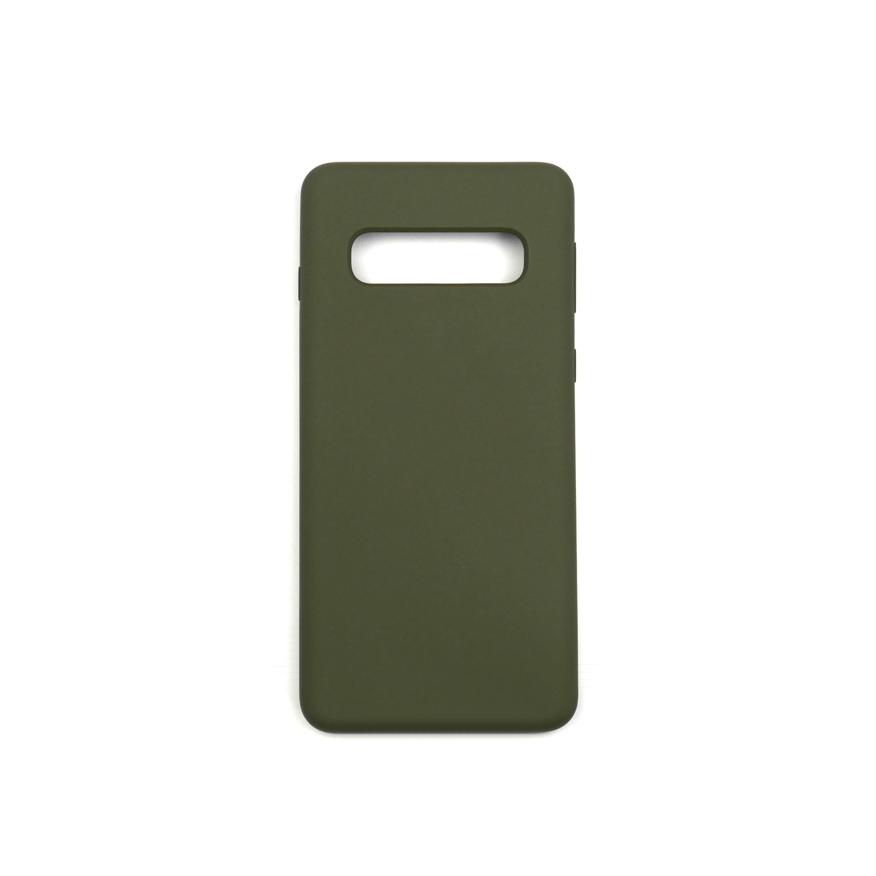 Чехол Jelly Silicone Case Samsung S10 Deep Olive (41)