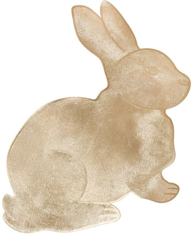 Набор сервировочных салфеток кролик 12 шт. 40х39 см Золотой