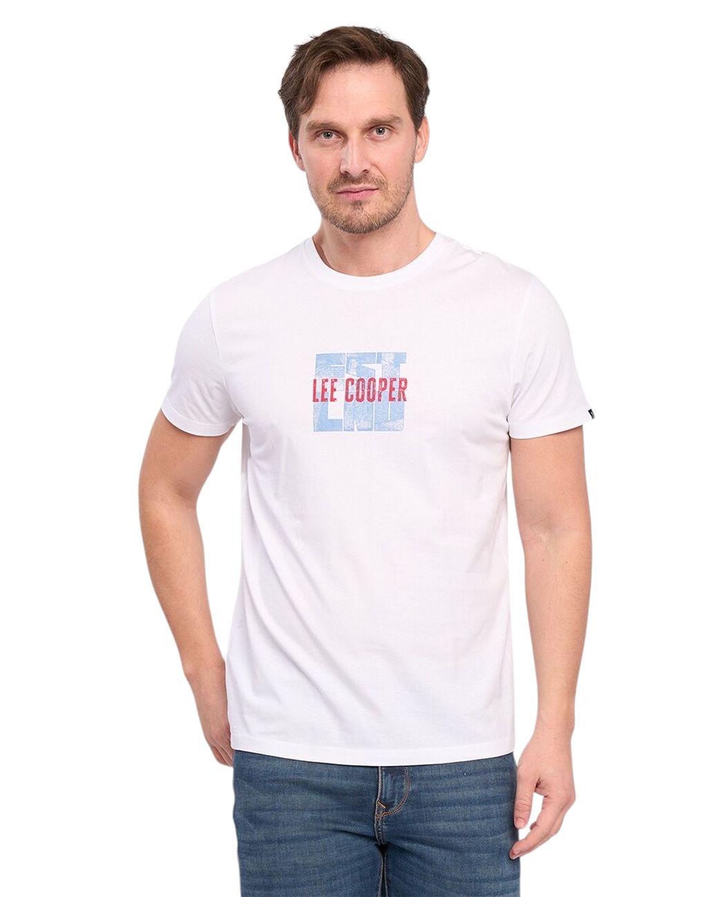 Футболка мужская Lee Cooper 10196450.101 XXL Белый (5942723033154)