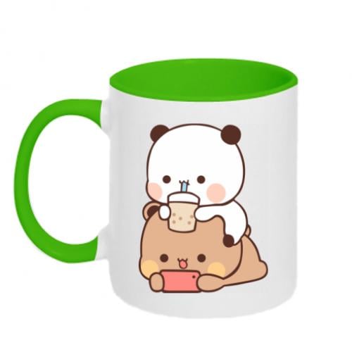 Чашка керамічна двоколірна Сhilling Bubu and Dudu 320 мл Біло-зелений (15760551-37-193866) - фото 1 Чашка керамічна двоколірна Сhilling Bubu and Dudu 320 мл Біло-зелений (15760551-37-193866) - фото 1