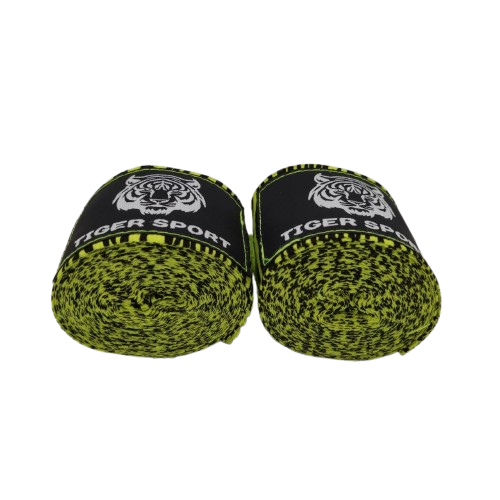 Бинт боксерский TigerSport 3,5 м эластичний Зеленый (151599)