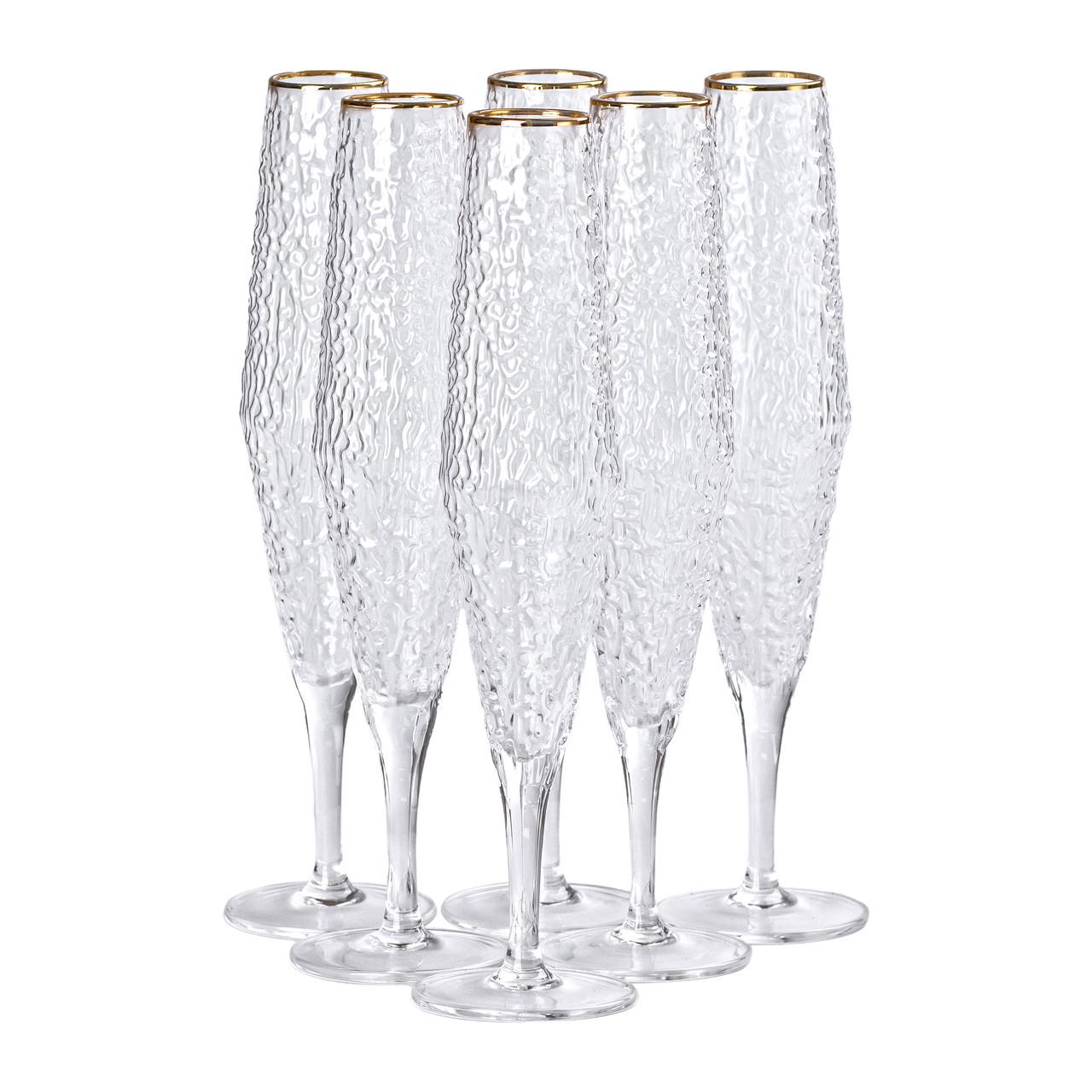 Бокалы для шампанского высокая ножка 250 мл 6 шт. (HP-16-4)