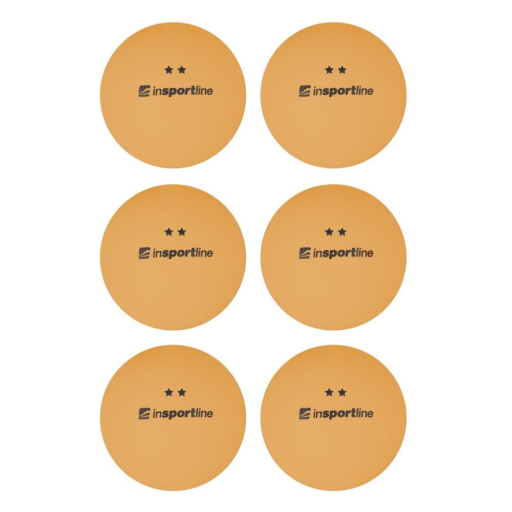 М'ячі для настільного тенісу inSPORTline Elisenda S2 6 шт. Помаранчевий (283371) М'ячі для настільного тенісу inSPORTline Elisenda S2 6 шт. Помаранчевий (283371)