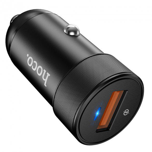 Автомобильное зарядное устройство Hoco Z32 Speed Up Quick Charge 3,0 USB Type-A Черный - фото 3