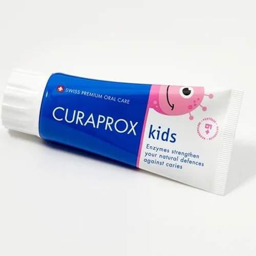 Зубна паста дитяча ферментна Curaprox CS Kids з ароматним смаком солодкого кавуна 1450 ppm F 60 мл