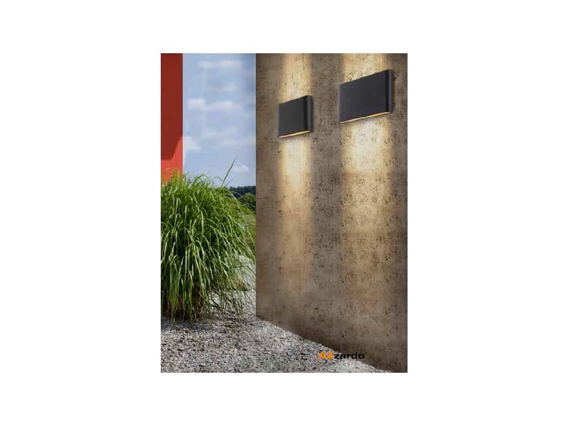 Настенный уличный светильник Azzardo Cremona M AZ2182 (MAX-1016M-DGR) - фото 2