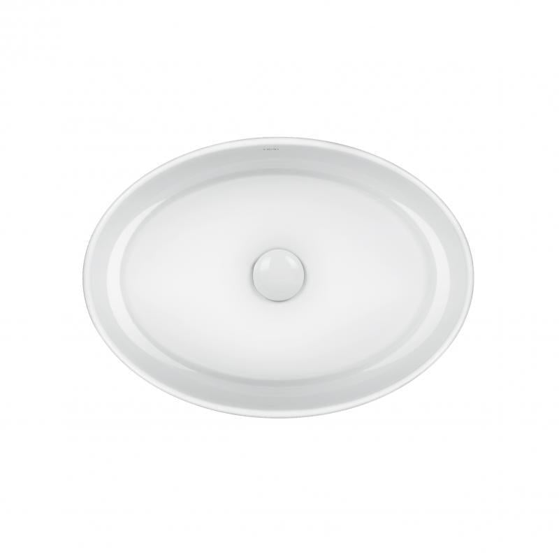 Раковина-чаша Q-tap Kolibri з донним клапаном White QT10113054W
