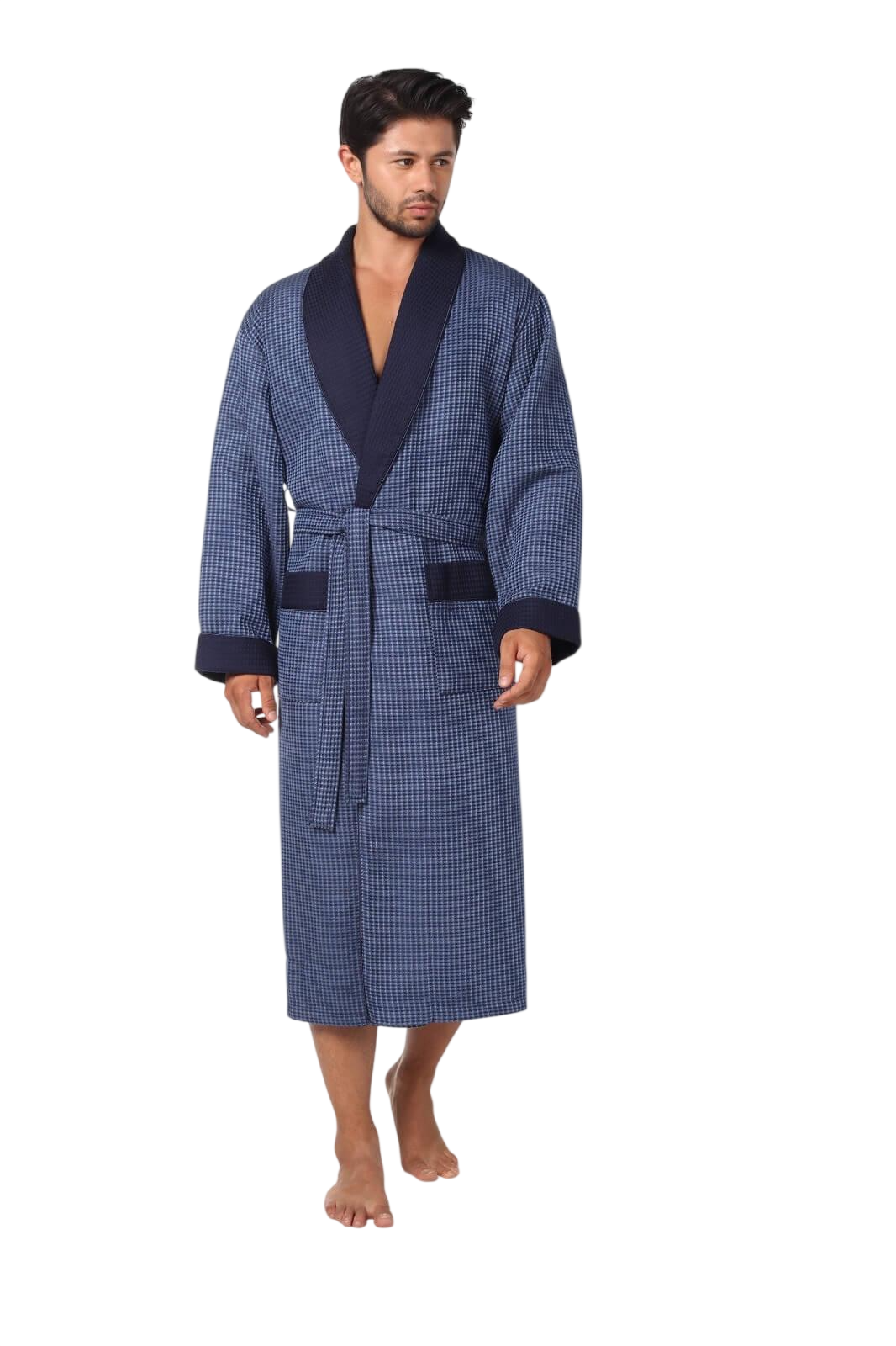 Халат Nusa чоловічий ns 15120-1 2XL Cиній (m015783)