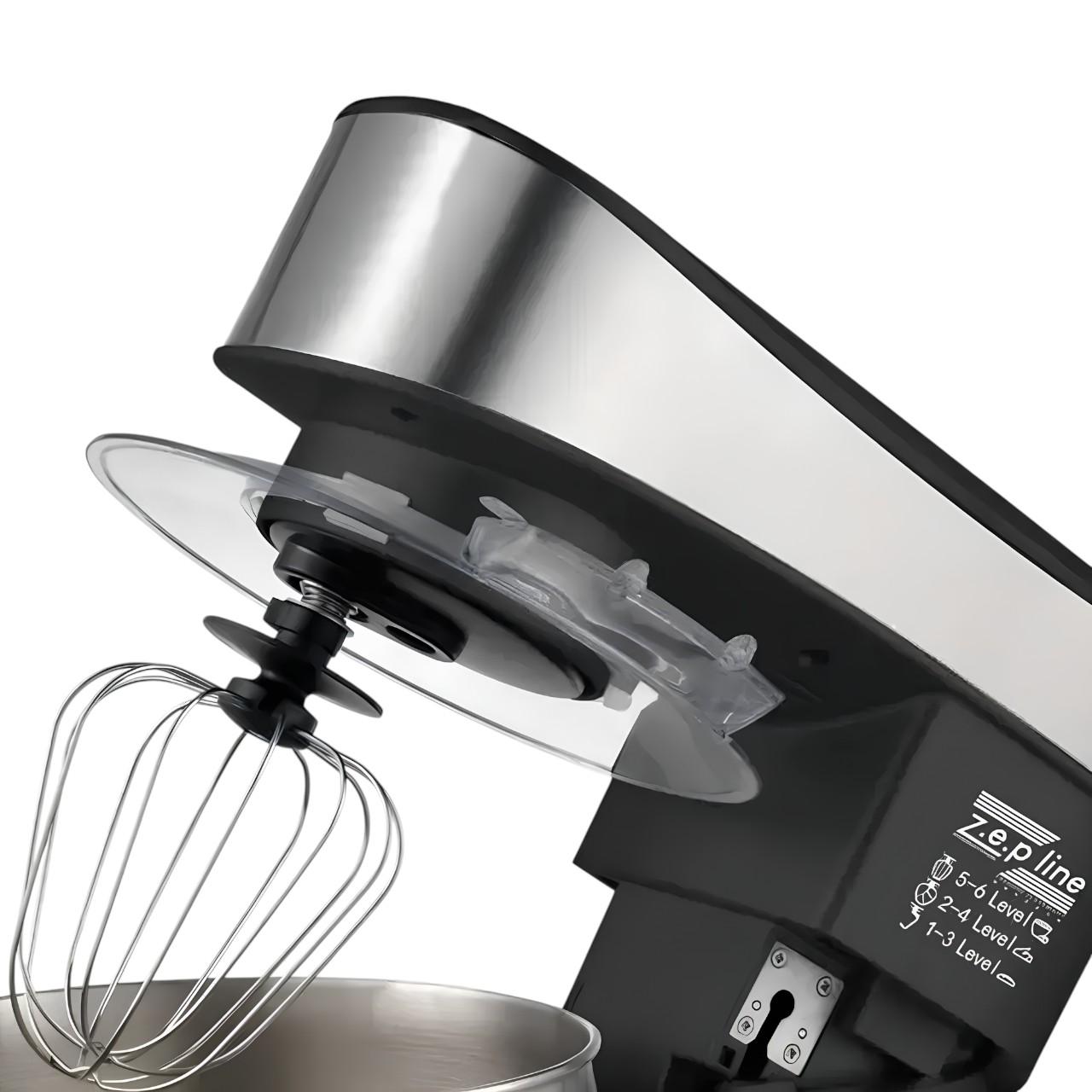 Тістоміс Zepline з механічним управлінням та великою чашею 3500 Вт 7 л Чорний ( ZP-137) - фото 6 Тістоміс Zepline з механічним управлінням та великою чашею 3500 Вт 7 л Чорний ( ZP-137) - фото 6