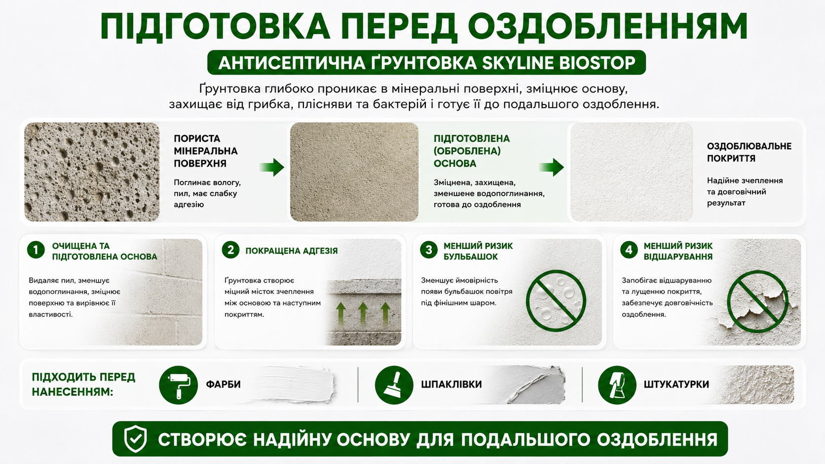 Грунтовка протигрибкова SkyLine Біостоп 10 л - фото 6