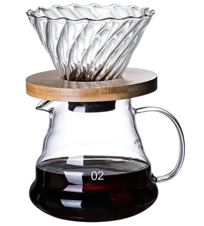 Пуровер стеклянный Джима Olens 600 мл (34166570)