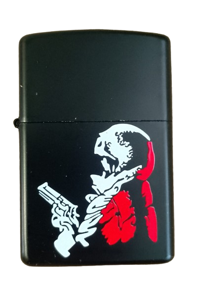 Зажигалка карманная бензиновая Star Lighters BS0887-3 стрелок Черный (2976D)
