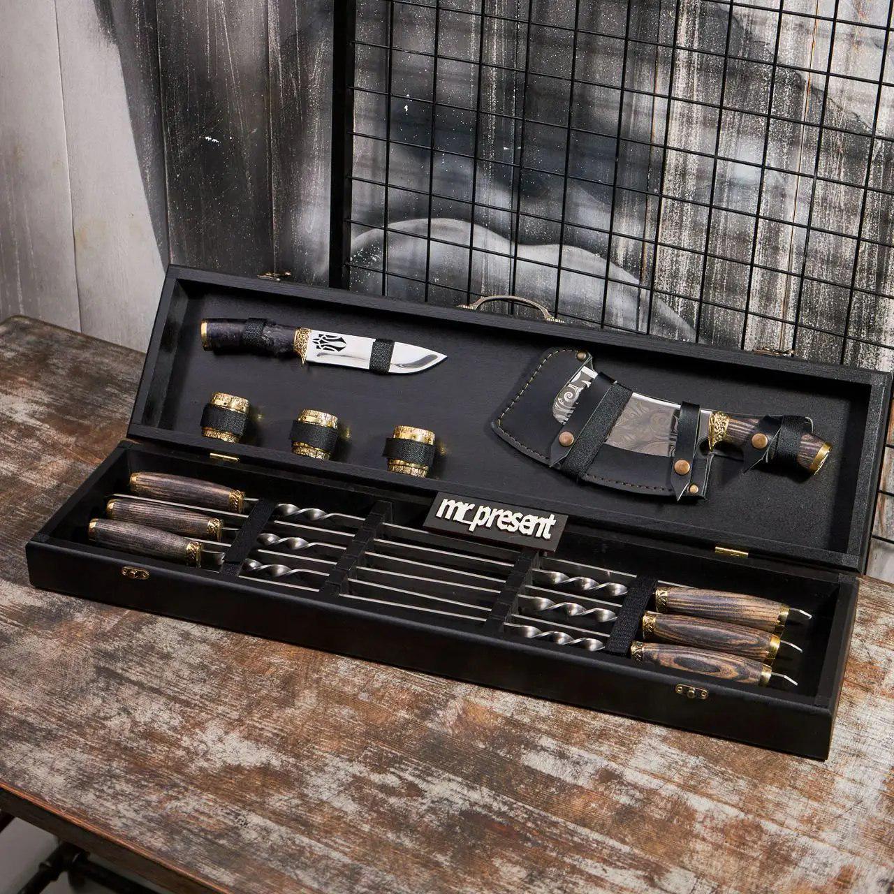 Набор шампуров Lux-Premium ручной работы