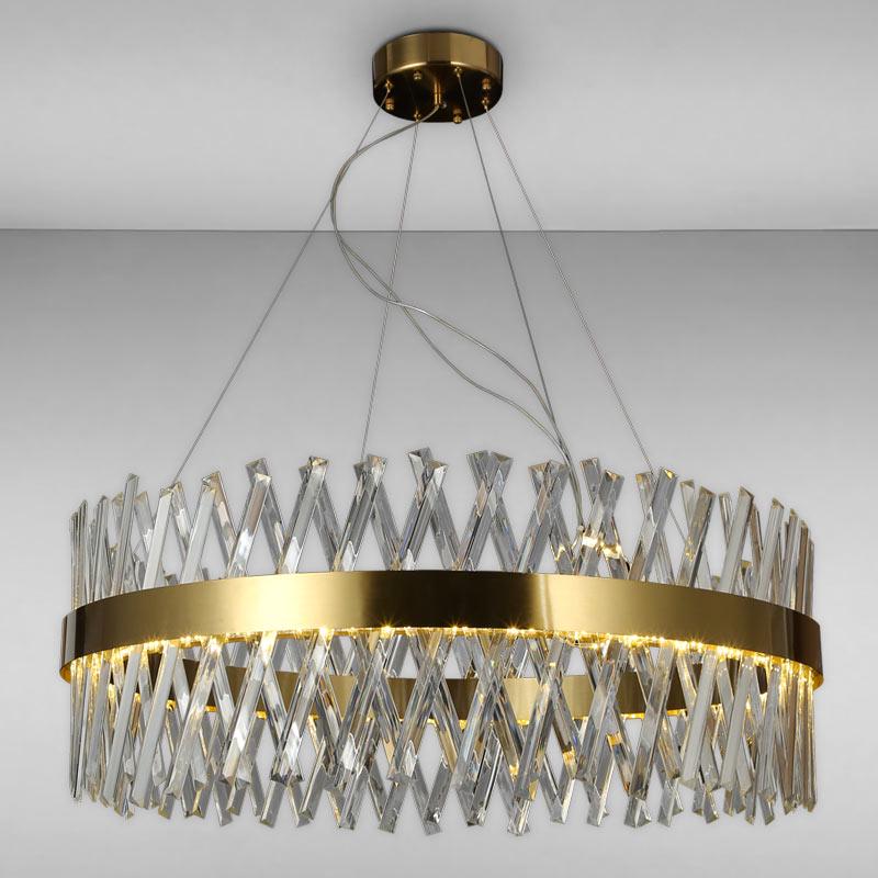 Люстра подвесная LED Light House LS-17090 800 мм Золото (16292)