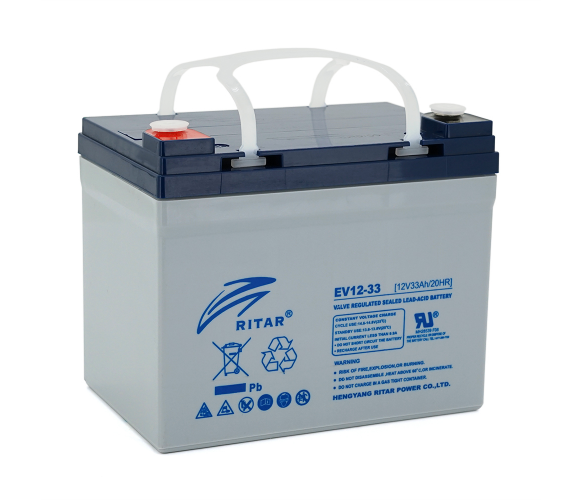 Тяговый аккумулятор Ritar EV12-33 12V 33Ah M5 (1866638937) - фото 1 Тяговый аккумулятор Ritar EV12-33 12V 33Ah M5 (1866638937) - фото 1