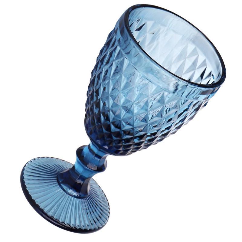 Набір келихів для вина Elodia Вінтаж 320 мл 6 шт. Синій - фото 6 Набір келихів для вина Elodia Вінтаж 320 мл 6 шт. Синій - фото 6