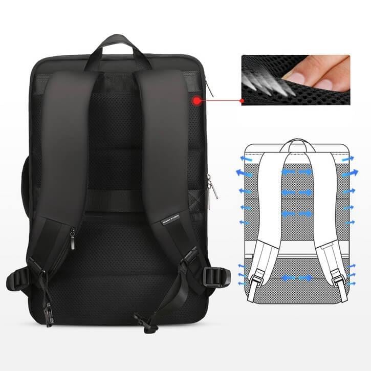 Рюкзак MARK RYDEN Travel YYK backpack MR8057 з відділенням для ноутбука 39 л Чорний - фото 7