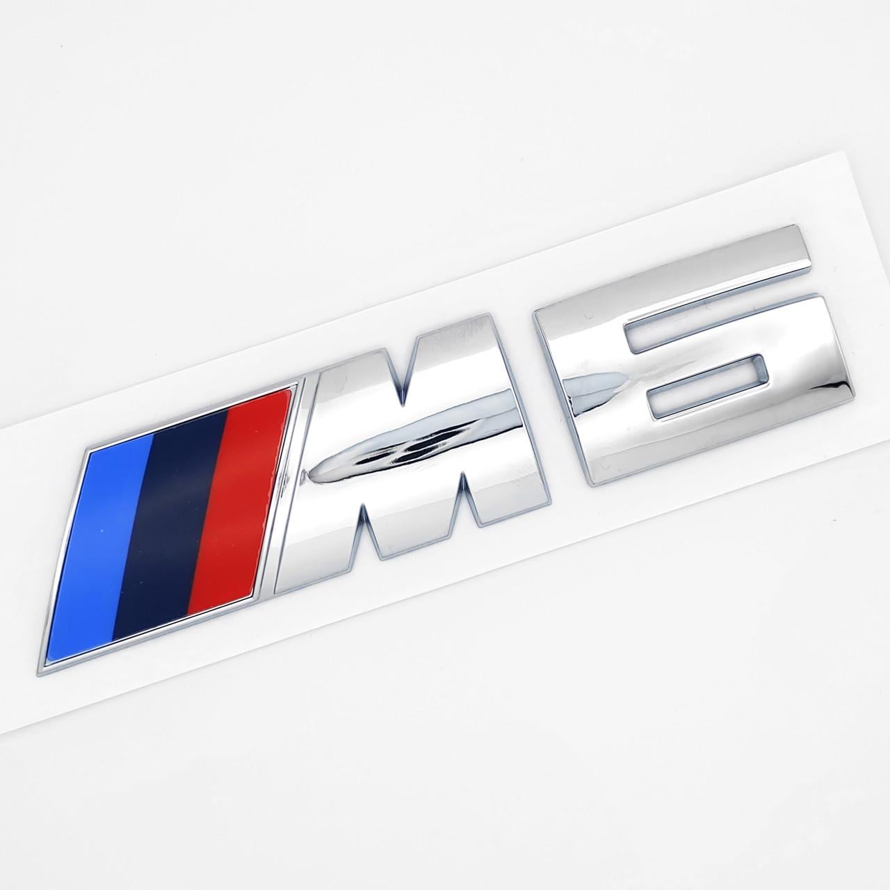Эмблема надпись M6 BMW 11,5х2,7 см ABS Хром глянцевый (3037999684)