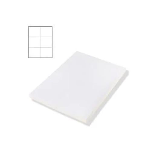 Этикетка самоклеящаяся в листах А4 на листе 100 листов 6 шт. 105х99 мм (KS-105-99)