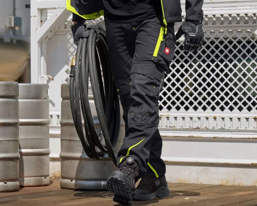 Штани робочі Engelbert Strauss Motion 2020 р. 50 Чорний з жовто-помаранчевим (29687727) - фото 2 Штани робочі Engelbert Strauss Motion 2020 р. 50 Чорний з жовто-помаранчевим (29687727) - фото 2