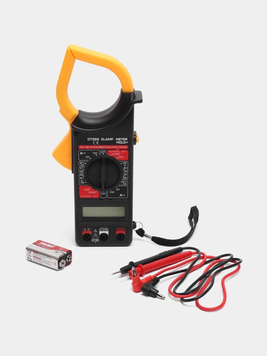 Клещи-тестер цифровые DT-266 токоизмерительные (25253206)