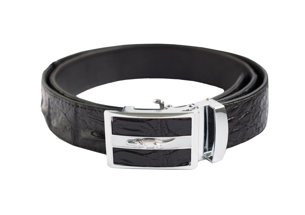 Ремень Ekzotic Leather из кожи крокодила Черный (crb20_1)