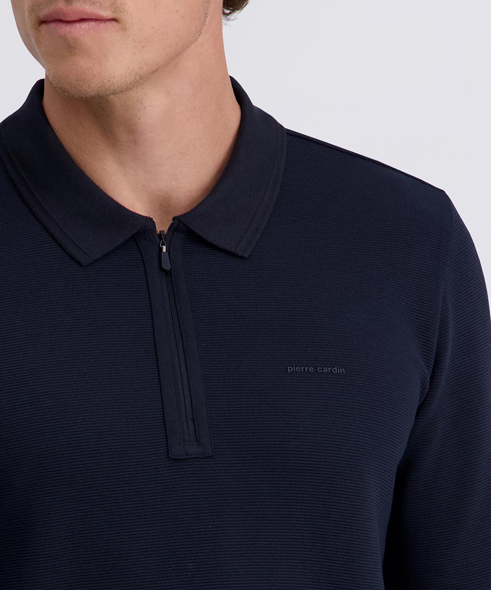 Поло на напівблискавці чоловіче L Темно-синій (C5 30775.3072.6325-L) - фото 4 Поло на напівблискавці чоловіче L Темно-синій (C5 30775.3072.6325-L) - фото 4