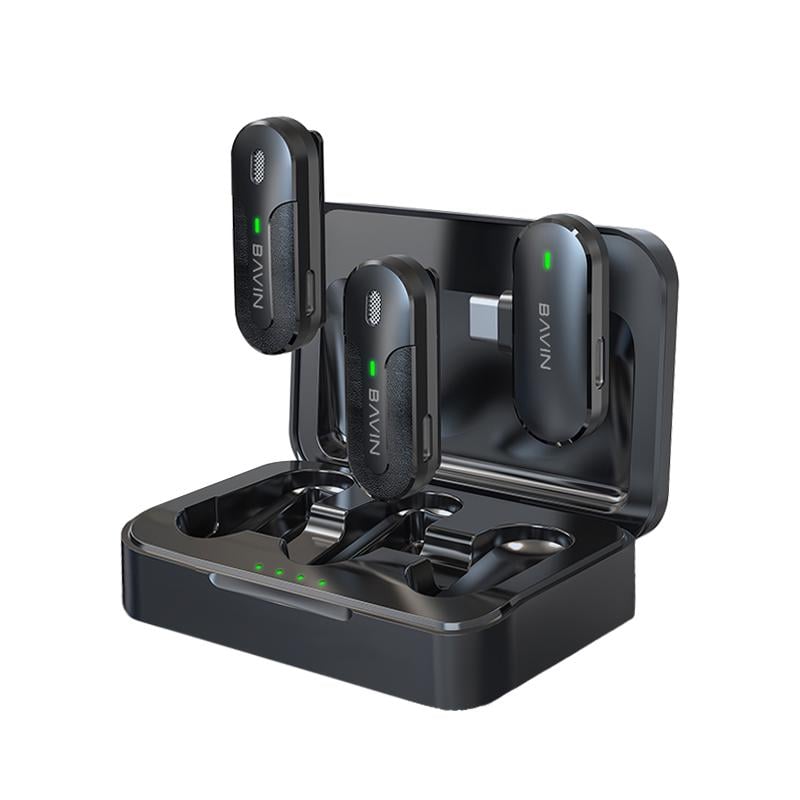 Мікрофон петличний бездротовий BAVIN MP-102 Type-C Black (MP-102 BK)