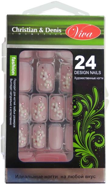 Ногти накладные VIVA 3D в упаковке 24 шт. (3D-307)