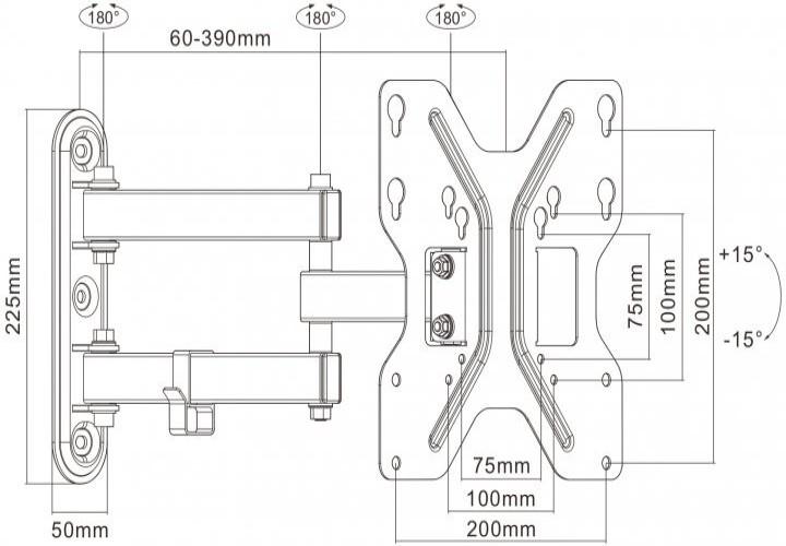 Крепление для телевизора UniBracket BZ11-23 (10970879) - фото 5