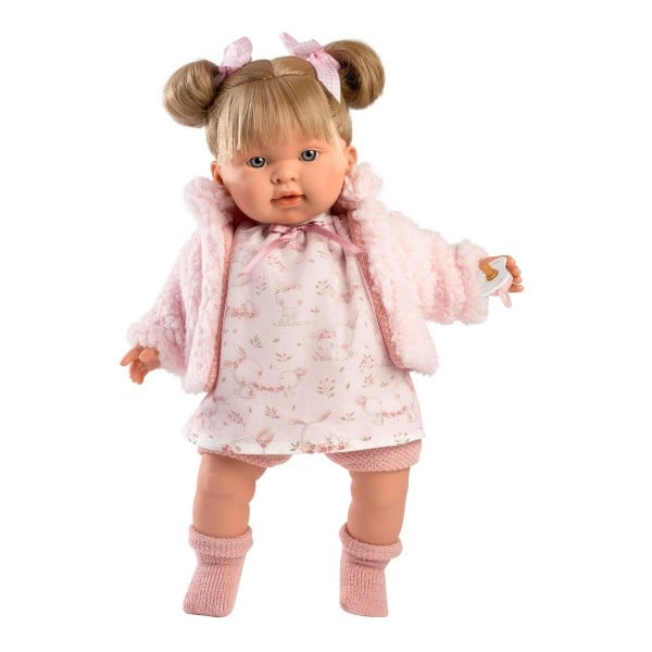 Кукла болтливая Ллоренс с механизмом большая виниловая Девочка с волосами 42 см