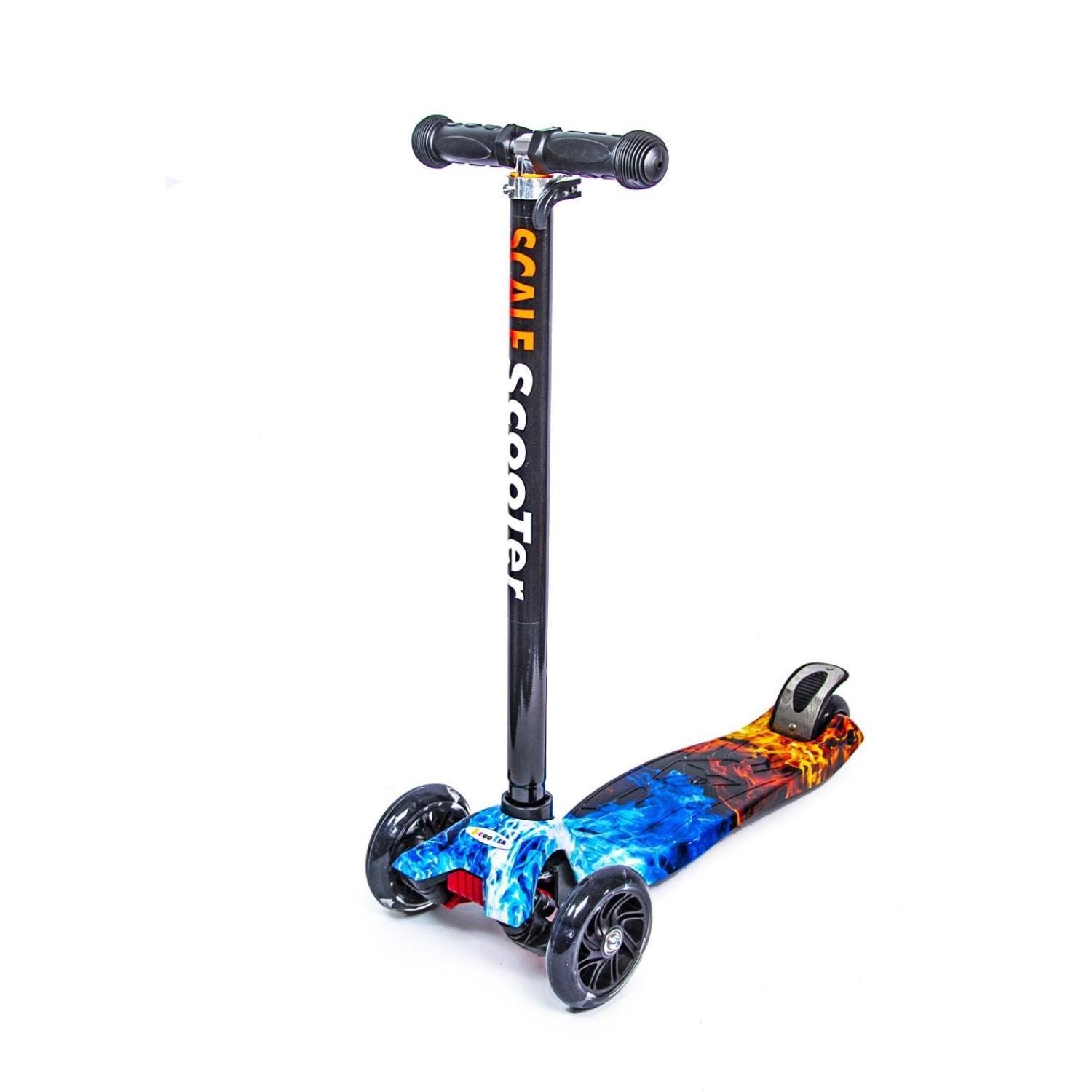 Самокат детский MAXI все колеса светятся Multicolor (1964500846)