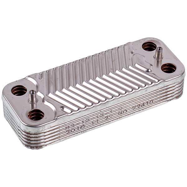 Теплообменник 12 пластин для газового котла Tiberis Cube 24 F30631400300401 (00000050986) Теплообменник 12 пластин для газового котла Tiberis Cube 24 F30631400300401 (00000050986)