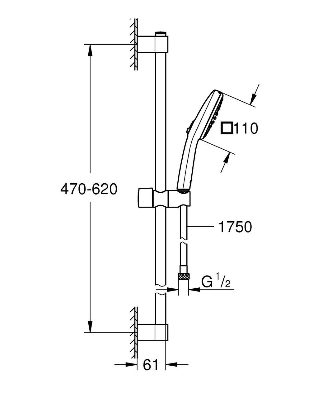Набір змішувачів для ванни Grohe BauLoop 3в1 (UA123215M1) - фото 8