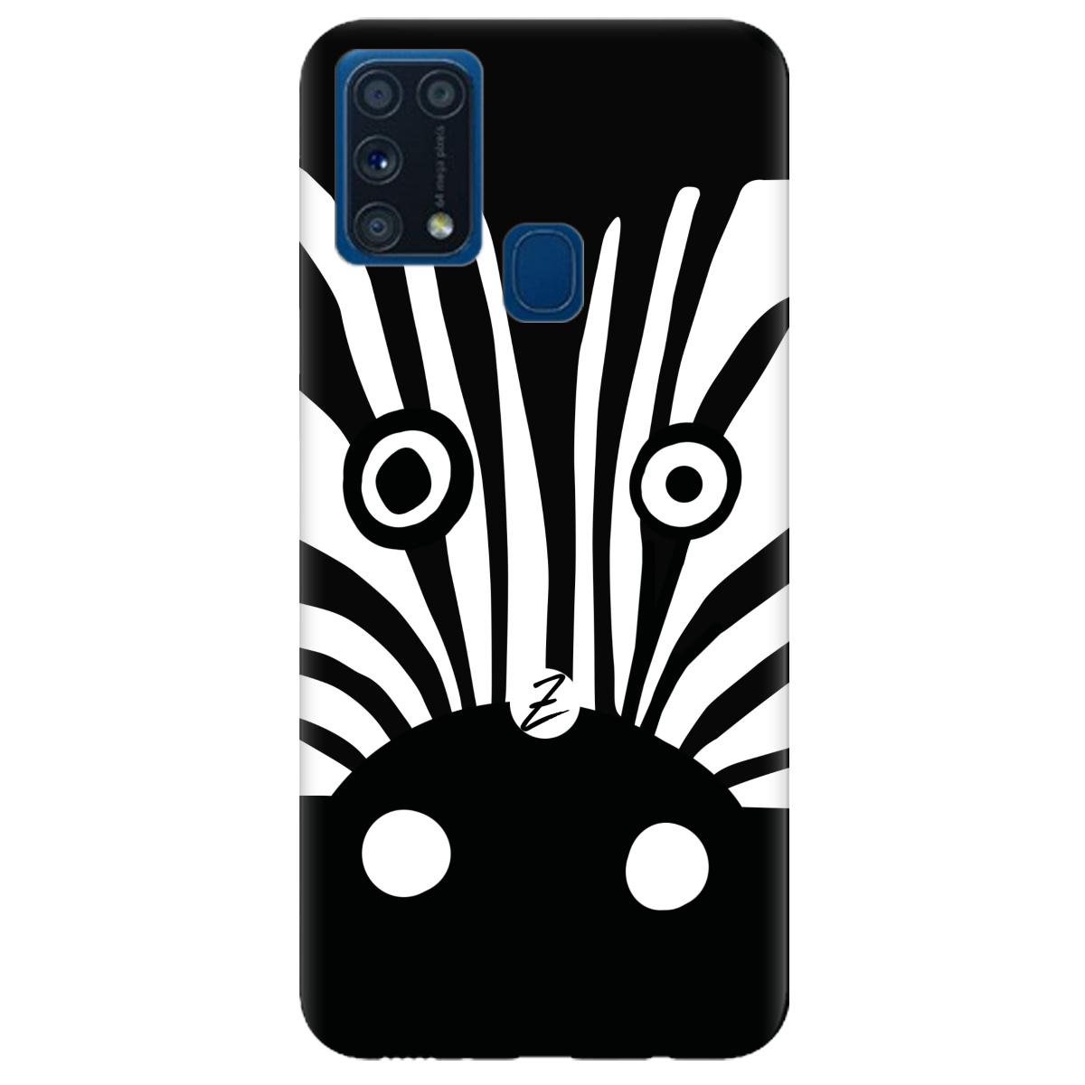 Силиконовый чехол Zorrov для Samsung Galaxy M31 - Zebra (14190040181099306)