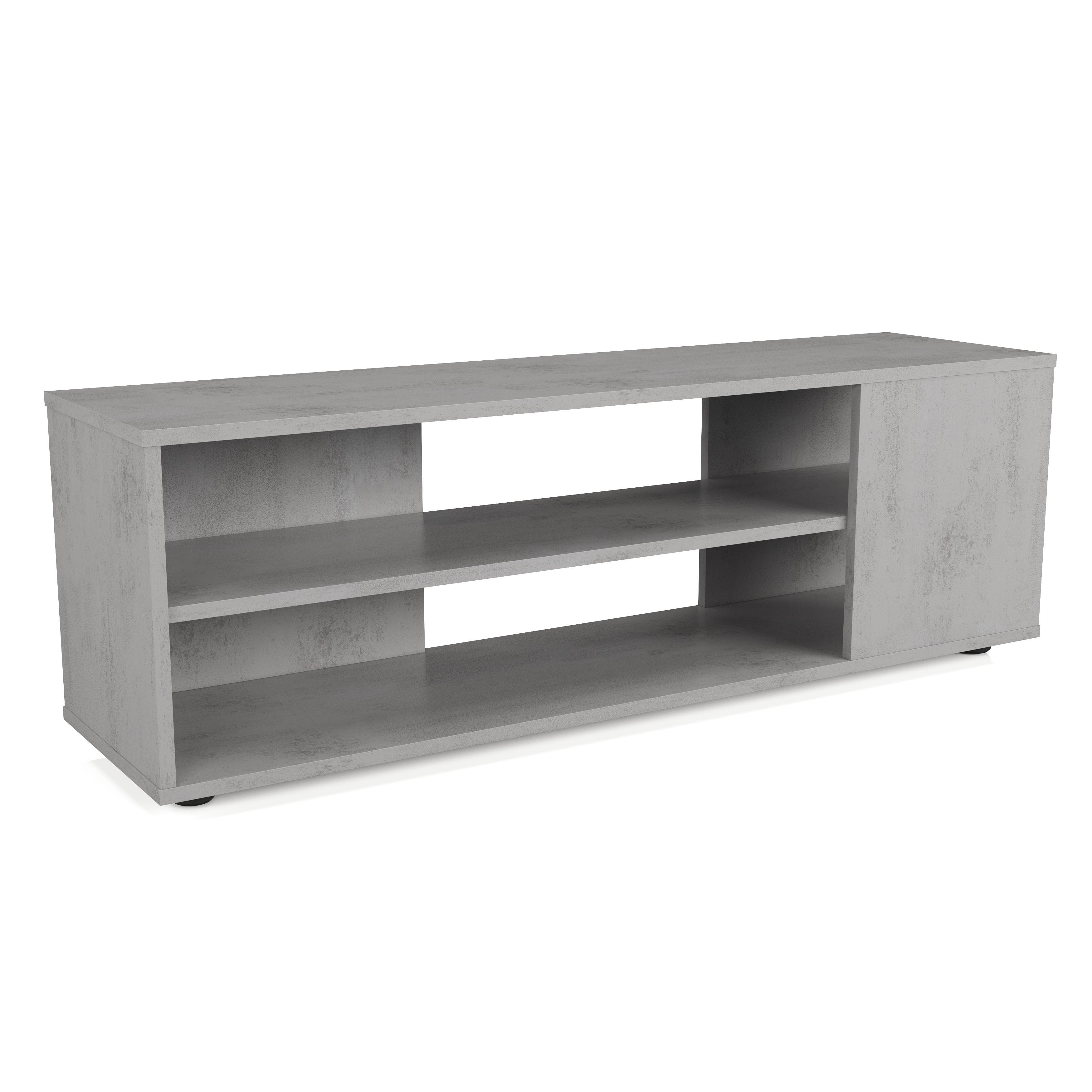 Тумба Moreli под телевизор в гостиную LA-0003 Бетон Тефра