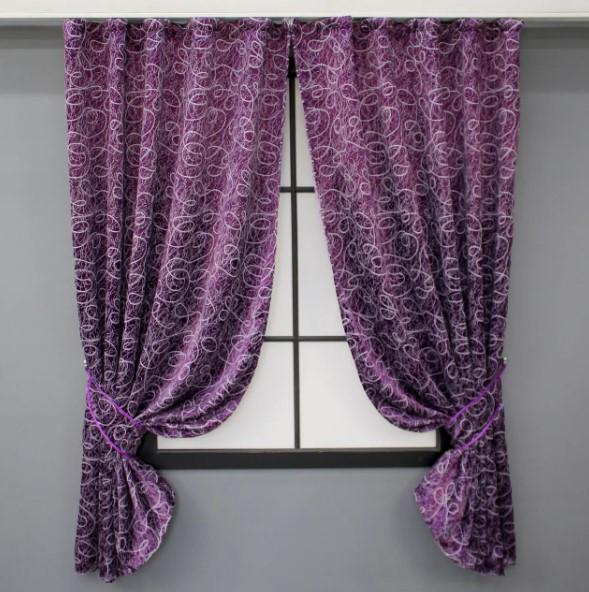 Штори блекаут Жаклін 1,3х1,7 м 2 шт. Фіолетовий/Бузковий (645шА) Штори блекаут Жаклін 1,3х1,7 м 2 шт. Фіолетовий/Бузковий (645шА)