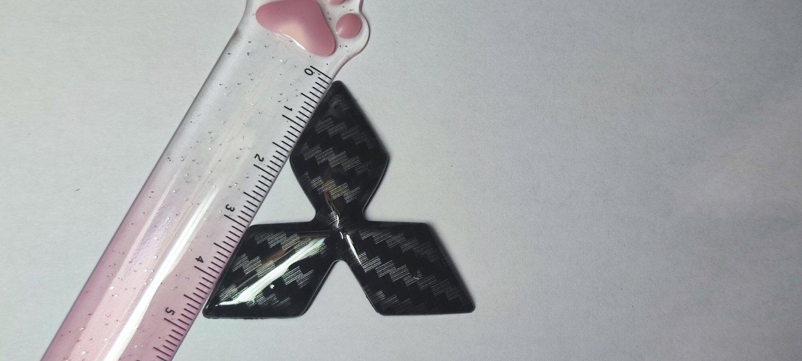 Логотип на кермо Mitsubishi Outlander 3/ASX/Eclipse Cross Карбон (27503963) - фото 7