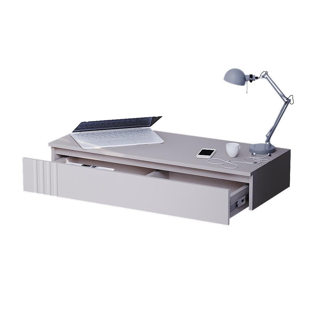 Компьютерный стол навесной Кс-11 Портленд 100х17х42 см Кашемир (01455) - фото 2