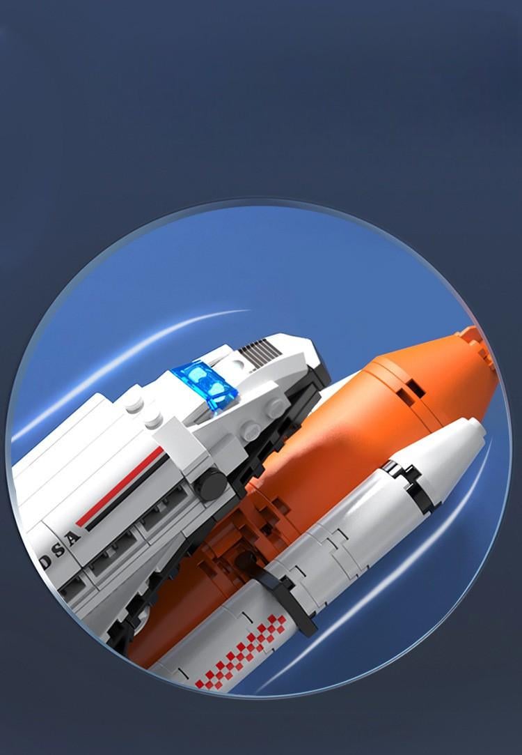 Конструктор дитячий GUDI космічнийшатл та ракета з 679 дет. - фото 5 Конструктор дитячий GUDI космічнийшатл та ракета з 679 дет. - фото 5