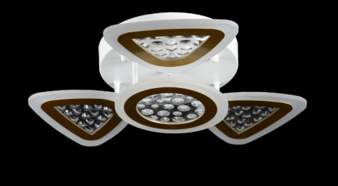 Светодиодная люстра LK39866/3/1 LED WT/CHAMPANE Белый/Золото (AN000817)