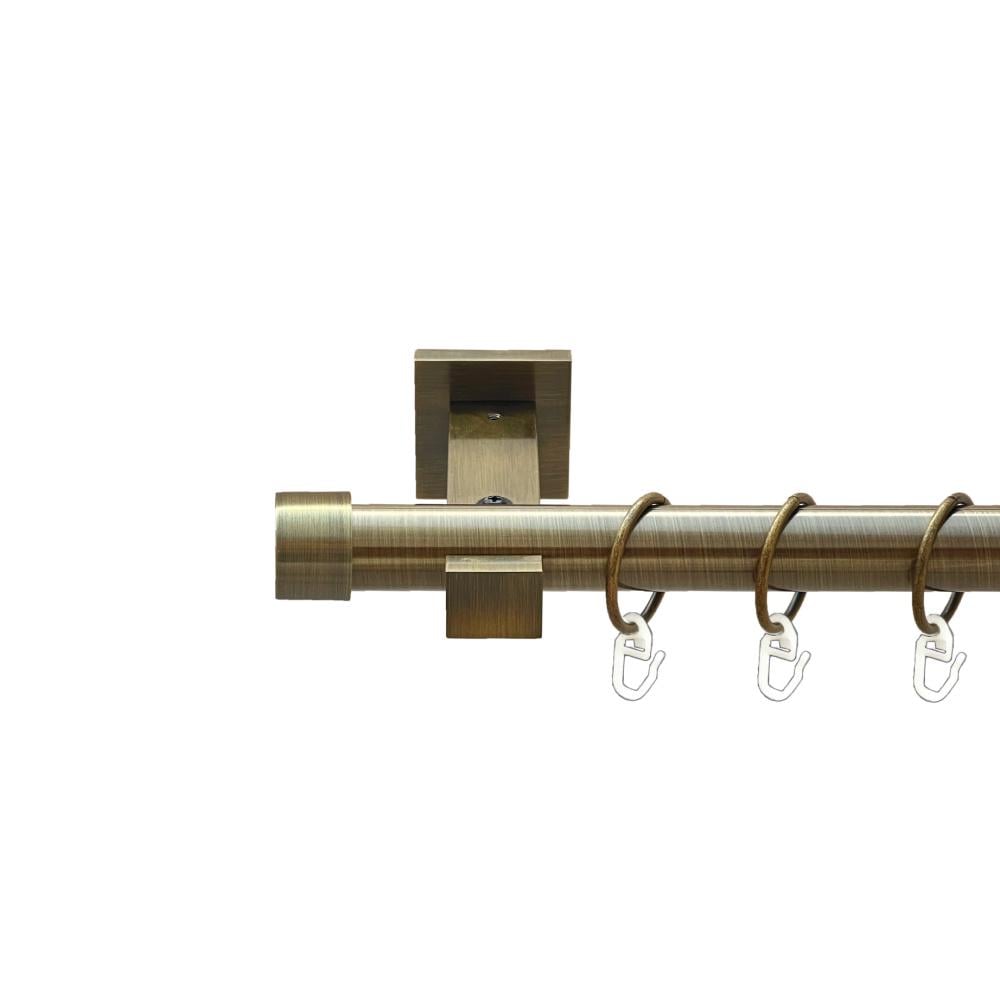 Карниз металлический Orvit Заглушка однорядная техно/гладкая труба/кольцо металлическое Антик 25 мм 300 см (00-00025855) - фото 1 Карниз металлический Orvit Заглушка однорядная техно/гладкая труба/кольцо металлическое Антик 25 мм 300 см (00-00025855) - фото 1