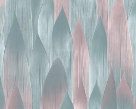 Обои на бумажной основе влагостойкие Шарм 157-04 Сентони серо-голубые (0,53х10м.)